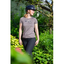 T-shirt dames HV-Polo Bruin