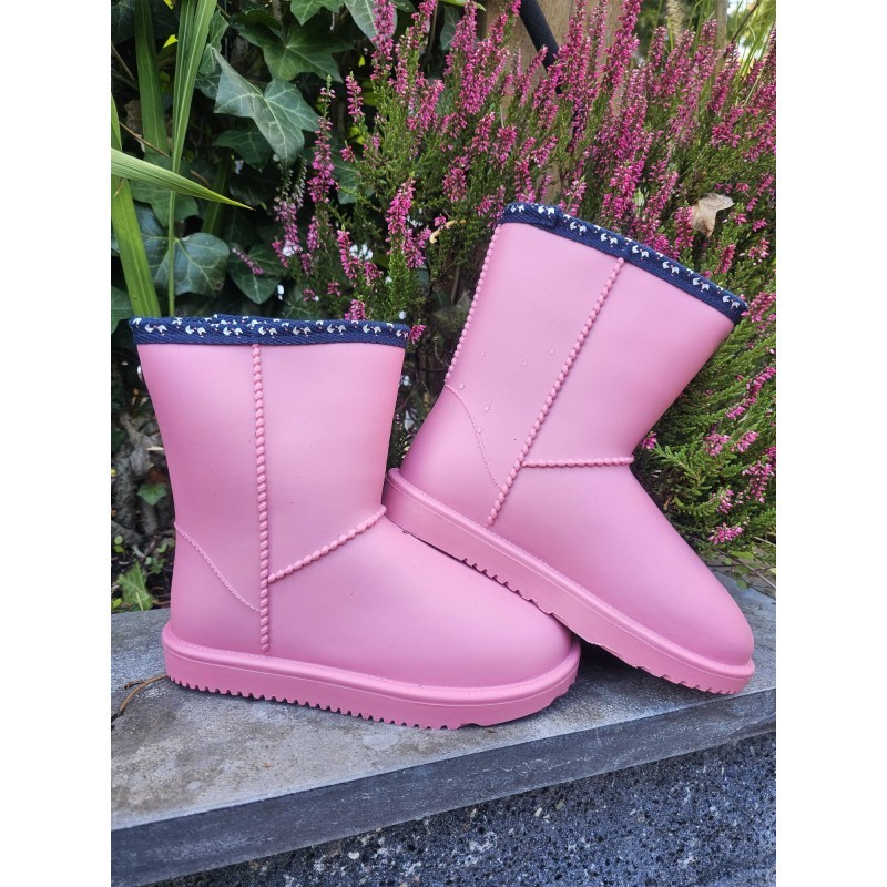 OUTLET - Gevoerde regenboots ROZE