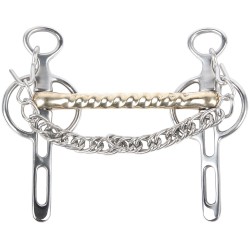 Liverpoolstang 2 Sleutelgaten Gold Brass 14mm