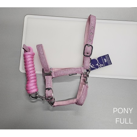 OUTLET - Halster-set PINK Glitter