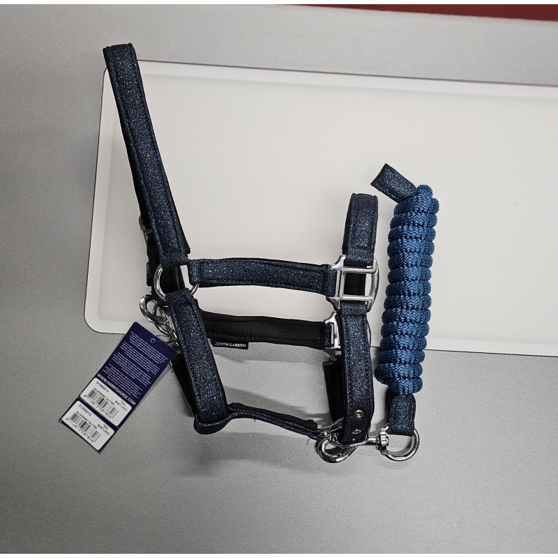 OUTLET - Halster-set Shetlander BLAUW Glitter