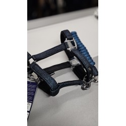 OUTLET - Halster-set Shetlander BLAUW Glitter