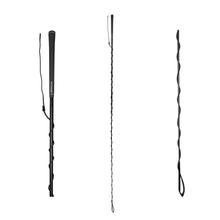Telescopic lunge whip with golf grip