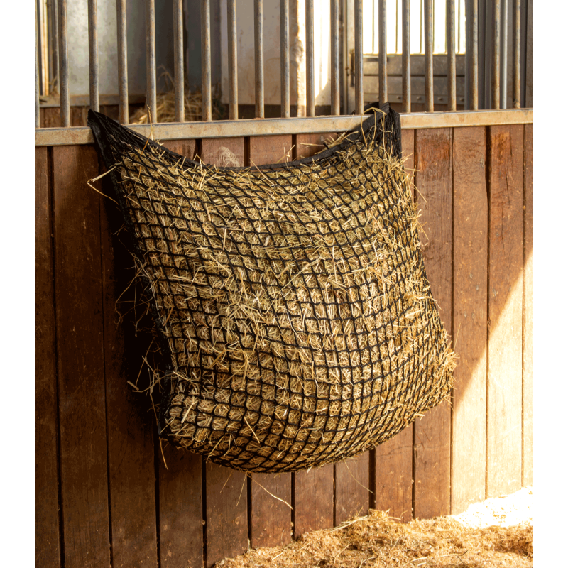 Knotless large rectangular hay net
