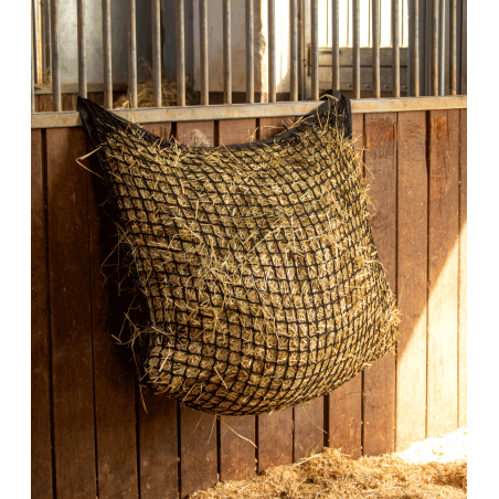 Knotless large rectangular hay net