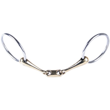 Watertrens Dubbelgebroken Gold Brass 20mm