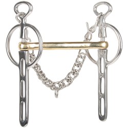 Liverpoolstang 3 Sleutelgaten Gold Brass 14mm