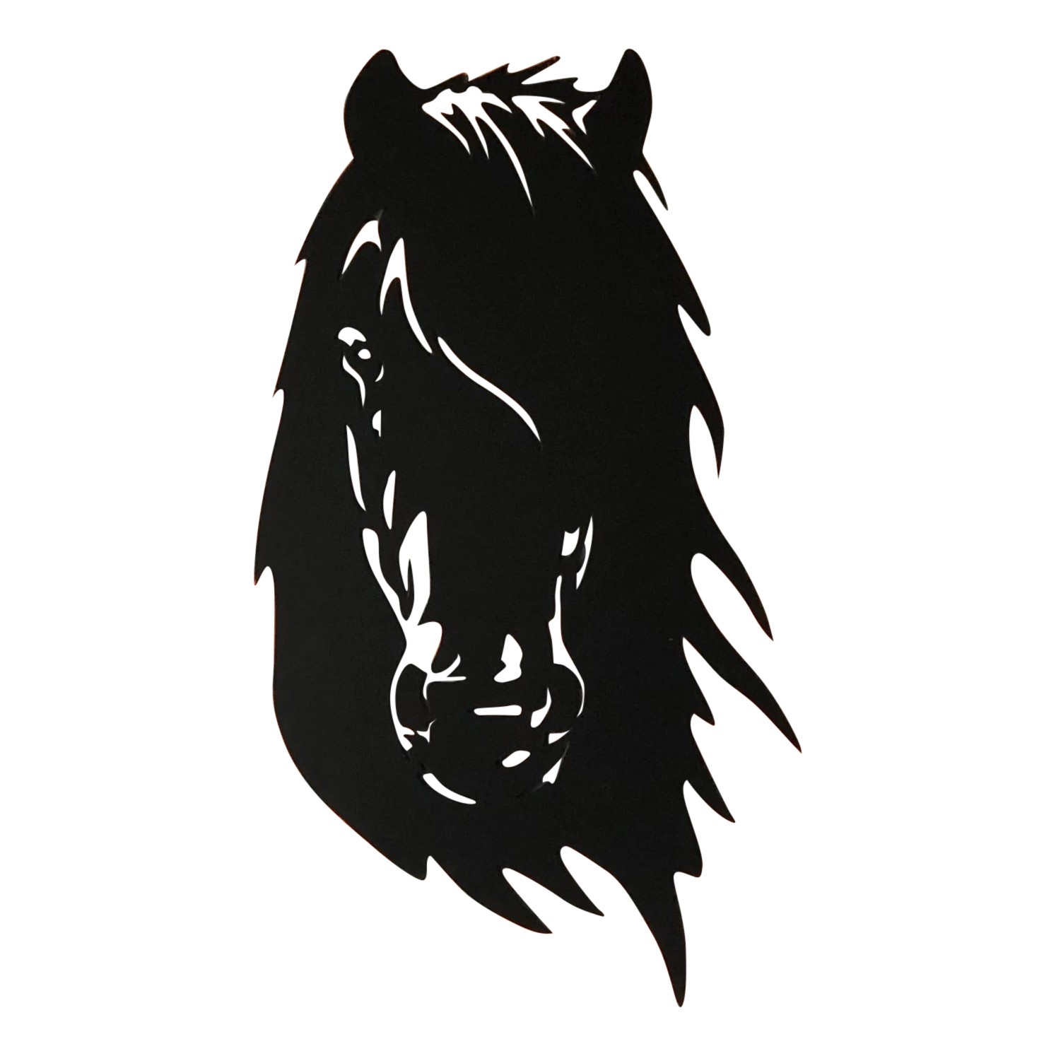 Staaldecoratie Fries Paardenhoofd 2 mm vooraanzicht